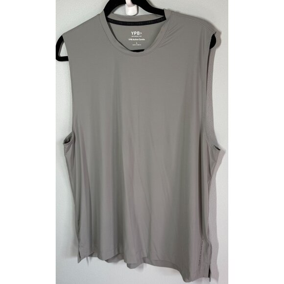 YPB Active Cardio Sleeveless Athletic Tank Top Large Gray Activewear Gym Workout - Picture 1 of 12